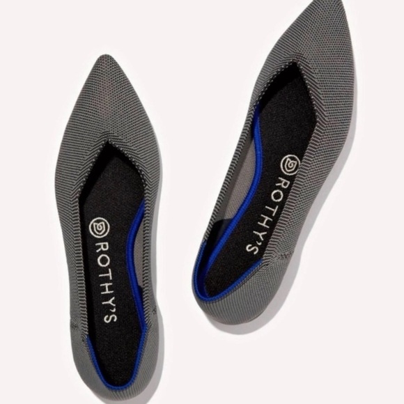 Rothy's Shoes - Rothy’s The Point Grey Birdseye Ballet Slip On Flats Size 7 1/2